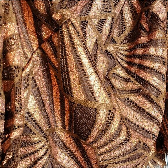 NWT Eva Franco Anthropologie Shine Lace Blouse in Copper, Sz L - Picture 7 of 12